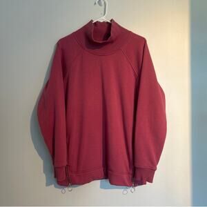 Athleta Mock Neck Pullover Sweatshirt – Pink – Women’s Medium